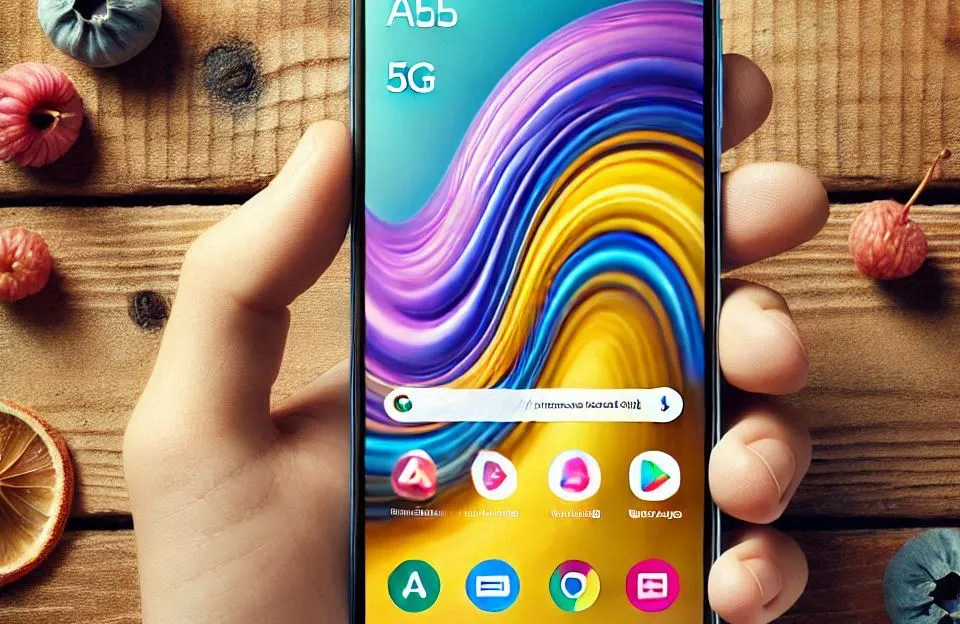 Celular Samsung Galaxy A55 5G: Tela 6.6", Câmera Tripla 50MP e 256GB