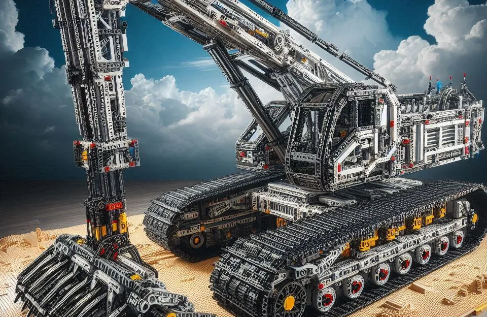 LEGO Technic Guindaste Sobre Esteiras 42097 – 920 Peças