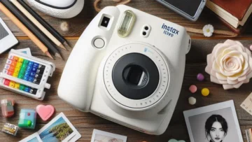 Câmera híbrida Fujifilm Instax Mini EVO com 20 folhas de filme instantâneo e 32 GB de memória