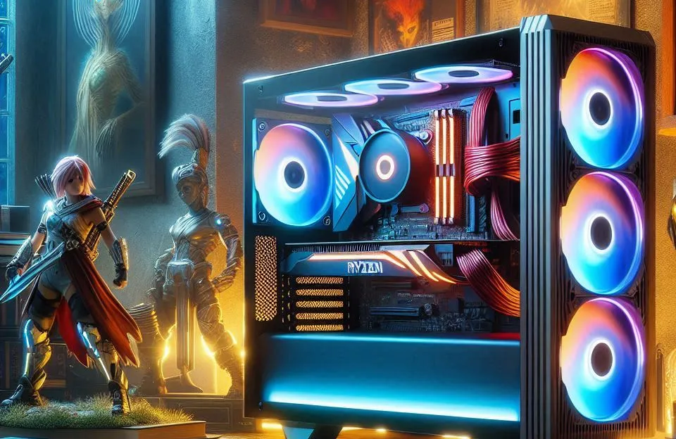 PC Gamer AMD Ryzen 7 5700X com RTX 4060: Desempenho e Qualidade