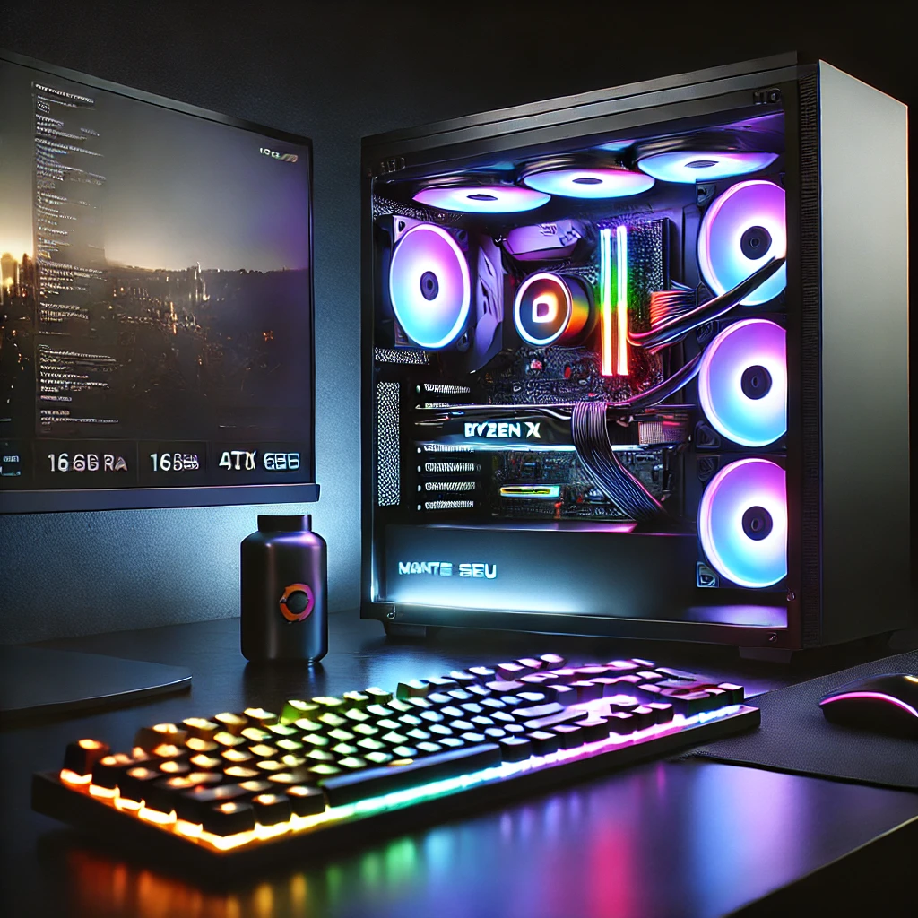 Monte seu PC: AMD Ryzen 7 5700X, RTX 4060, 16GB RAM, SSD 480GB