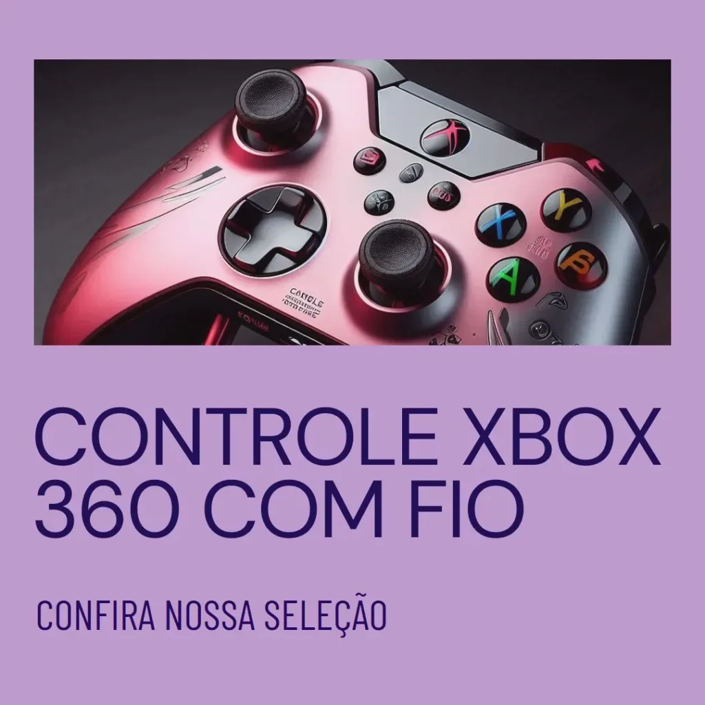 Os 5 Principais Modelos de  controle xbox 360 com fio