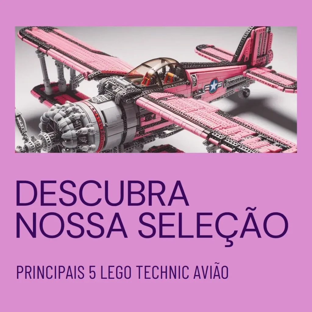 Principais 5  lego technic aviao