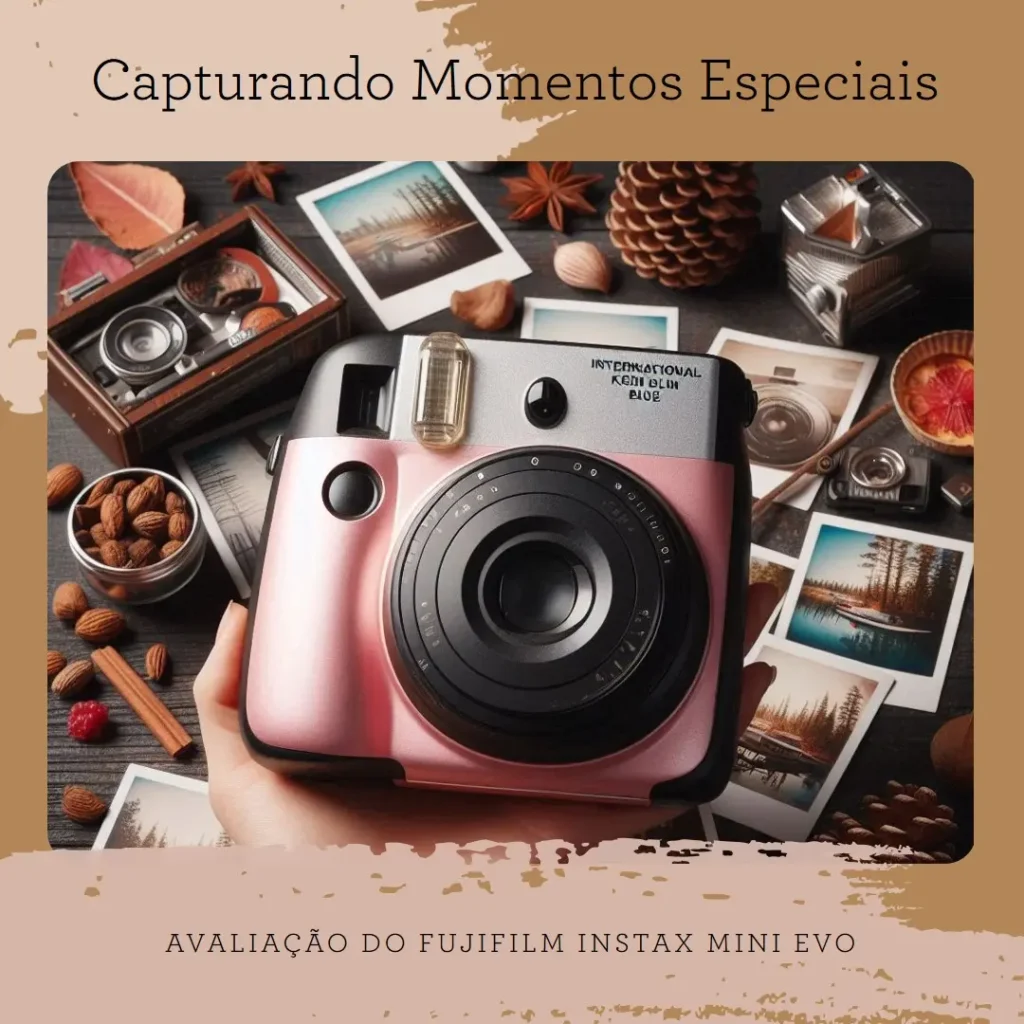 Fujifilm Instax Mini EVO: Criatividade e Tecnologia em uma Câmera Instantânea