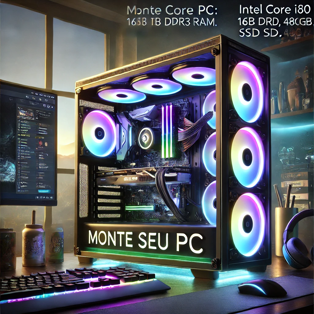 Monte seu PC: Intel Core i5, RX 580, 16GB DDR3, SSD 480GB