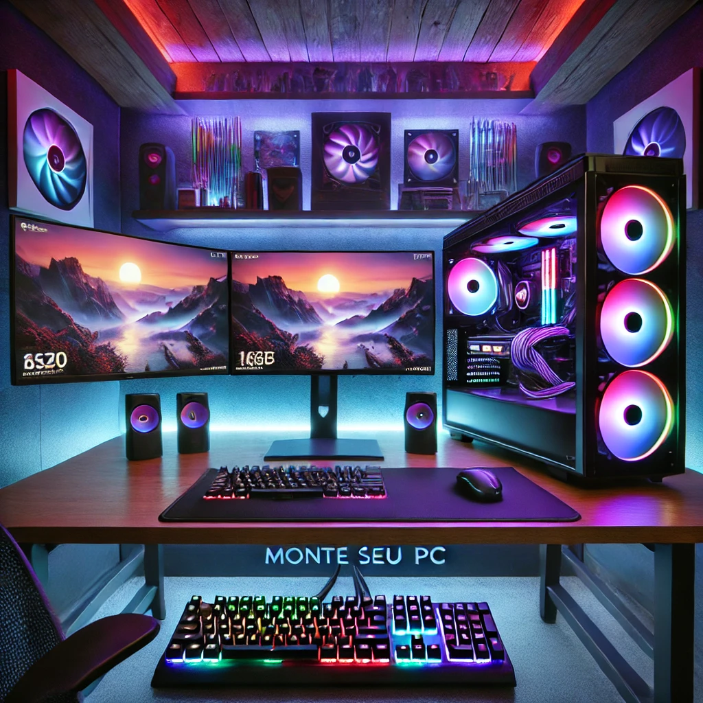 Monte seu PC: AMD Ryzen 3 5300G, RTX 3050, 16GB DDR4, SSD 480GB