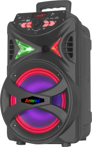 Amvox Caixa de Som Amplificada ACA 255 Hit - 250W RMS, Bluetooth, Rádio FM, USB