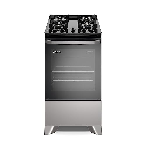 Fogão Electrolux 4 bocas Efficient com PerfectCook Prata FE4GS