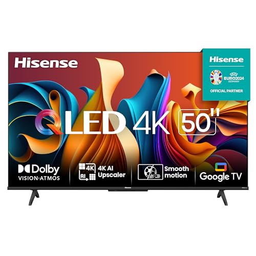 Hisense Smart TV UHD 4K QLED 50" Polegadas 50Q6N Google TV com HDR10+, Dolby Atmos, Sports Mode, Game Mode Plus e Compatível com Alexa