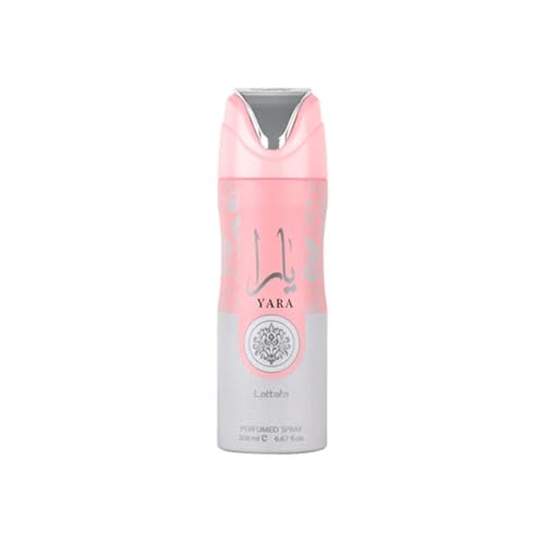 Perfume Spray Corporal Árabe Yara - Feminino- 200ml