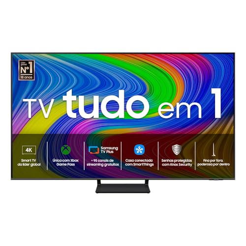 Samsung Smart TV 65" QLED 4K 65Q65D - Tecnologia de Pontos Quânticos, Design AirSlim