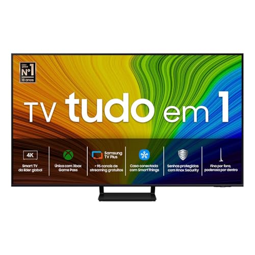 Samsung Smart TV 85 polegadas QLED 4K 85Q70D 2024, Tecnologia de Pontos Quânticos, Processador com AI, Painel até 120Hz, Design AirSlim 85"