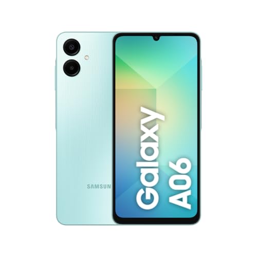 Smartphone Samsung Galaxy A06 128GB, 4GB RAM, Processador Octa-Core, Bateria de 5000mAh, Tela Infinita de 6.7", Câmera Traseira Dupla, Dual Chip - Verde Claro