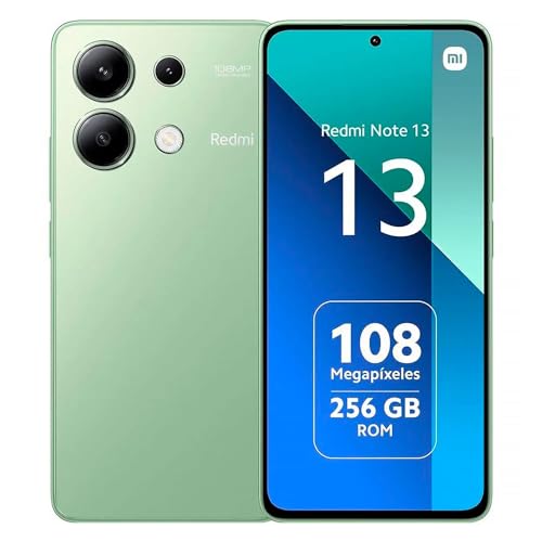 Smartphone Xiaomi Redmi Note 13 8+256G Powerful Snapdragon® performance 120Hz FHD+ AMOLED display 33W fast charging with 5000mAh battery No NFC (Green)