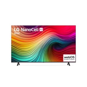 Smart TV 4K 55" LG NanoCell 55NANO80T Processador α5 Ger7 AI Hub de Esportes Alexa/Chromecast integrado webOS 24 Controle Smart Magic