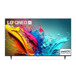 Smart TV 4K 75" LG QNED 75QNED85T Processador α8 AI Painel 120Hz Quantum Dot Nanocell Local Dimming Design Super Slim FreeSync webOS 24