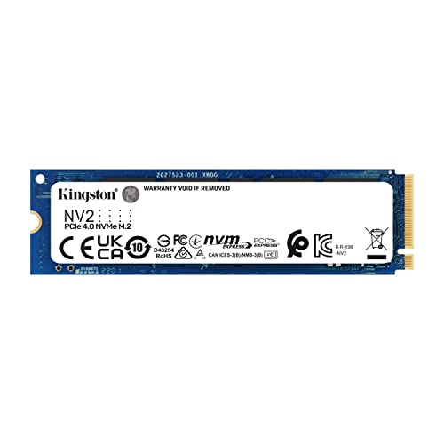 SSD Kingston NV2 1TB NVMe M.2 2280 (Leitura até 3500MB/s e Gravação até 2100MB/s)