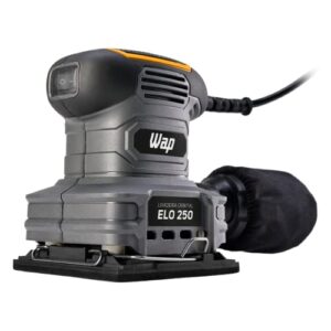 WAP Lixadeira Roto Orbital ELO 250 com Coletor de Pó Removível, Empunhadura e Base Emborrachada, 110 x 105mm 250W 127V