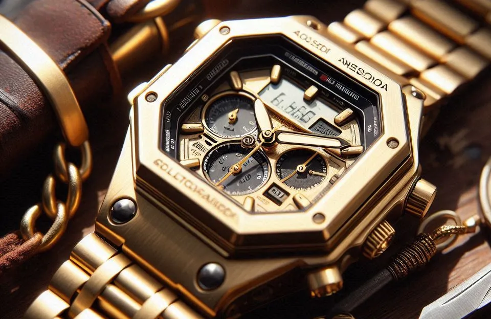 Capa Personalizada com Acabamento em Ouro para Casio GA2100