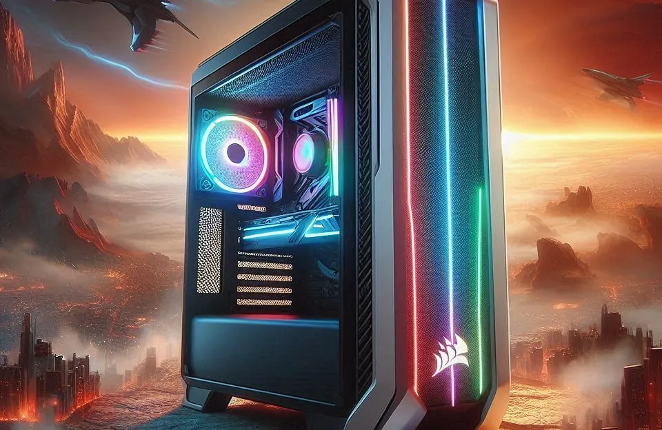 Gabinete Corsair Gamer 5000X RGB - Design, Desempenho e Iluminação Imersiva