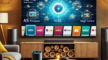 Smart TV 32" LG HD 32LR600B: Processador α5, Alexa e Controle Magic