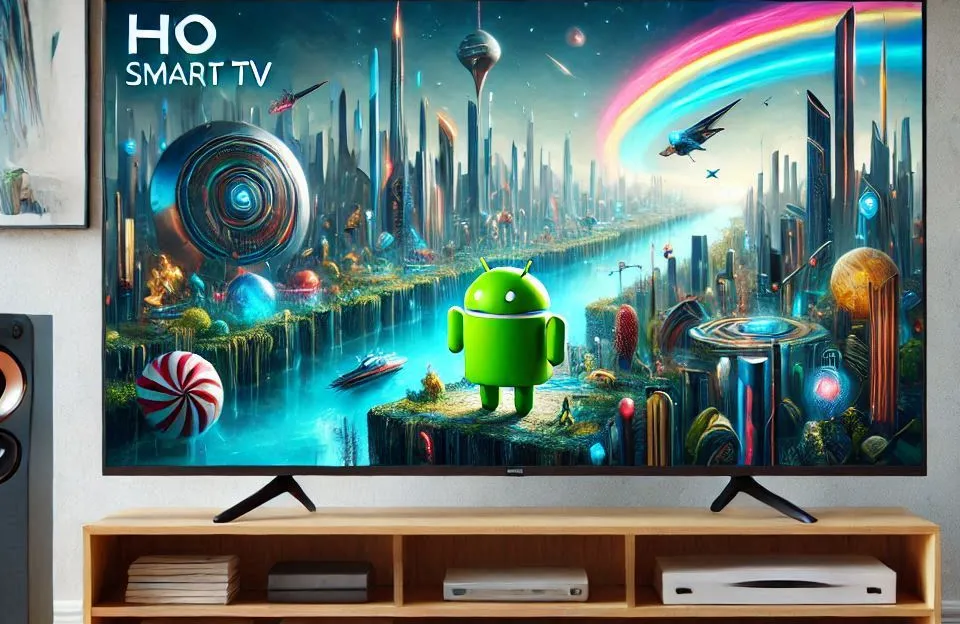 HQ Smart TV LED 24" Wi-Fi, Android 11 e Processador Quad Core