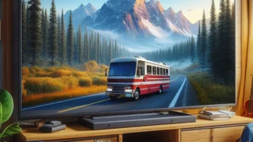 TV 19 Polegadas HD LED para Caminhão, Motorhome, Ônibus e Van Escolar