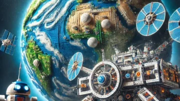 LEGO Set Technic 42179 Planeta Terra e Lua em Órbita 526 Peças