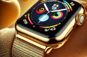 Apple Watch Series 10 GPS + Cellular • Caixa dourada de titânio – 42 mm • Pulseira esportiva estelar – P/M: Um Novo Marco em Tecnologia e Estilo