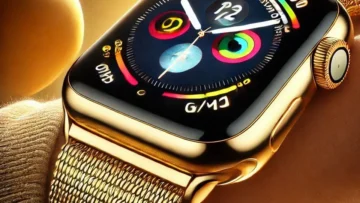 Apple Watch Series 10 GPS + Cellular • Caixa dourada de titânio – 42 mm • Pulseira esportiva estelar – P/M: Um Novo Marco em Tecnologia e Estilo