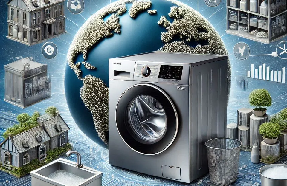 Lavadora de Roupas Digital Inverter Samsung WW13CG 13kg: Economia e Tecnologia