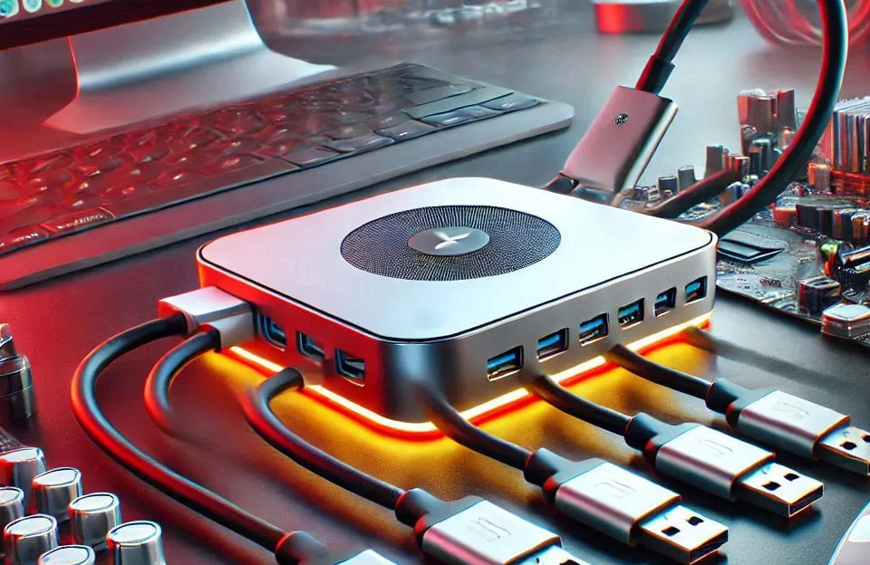 Hub USB C para iMac 24" - Adaptador USB 7 em 1 com SSD M.2