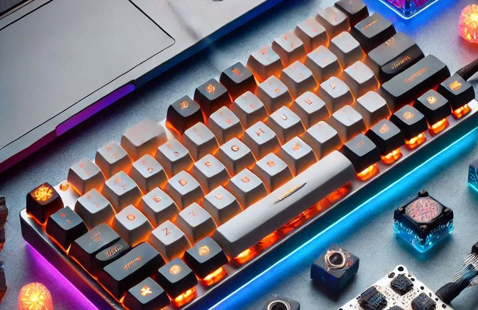 RK ROYAL KLUDGE Teclado Mecânico RK61: Compacto, RGB e Programável