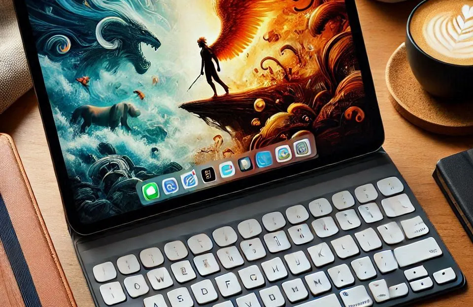 BETTDOW Capa com Teclado e Trackpad para iPad Pro e Air 11"