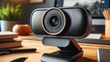 Webcam Ultra HD Logitech Brio 4K PRO com Microfone Embutido