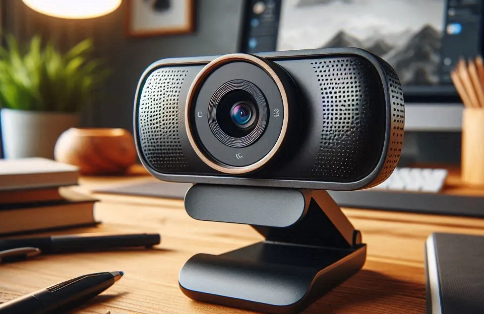 Webcam Ultra HD Logitech Brio 4K PRO com Microfone Embutido