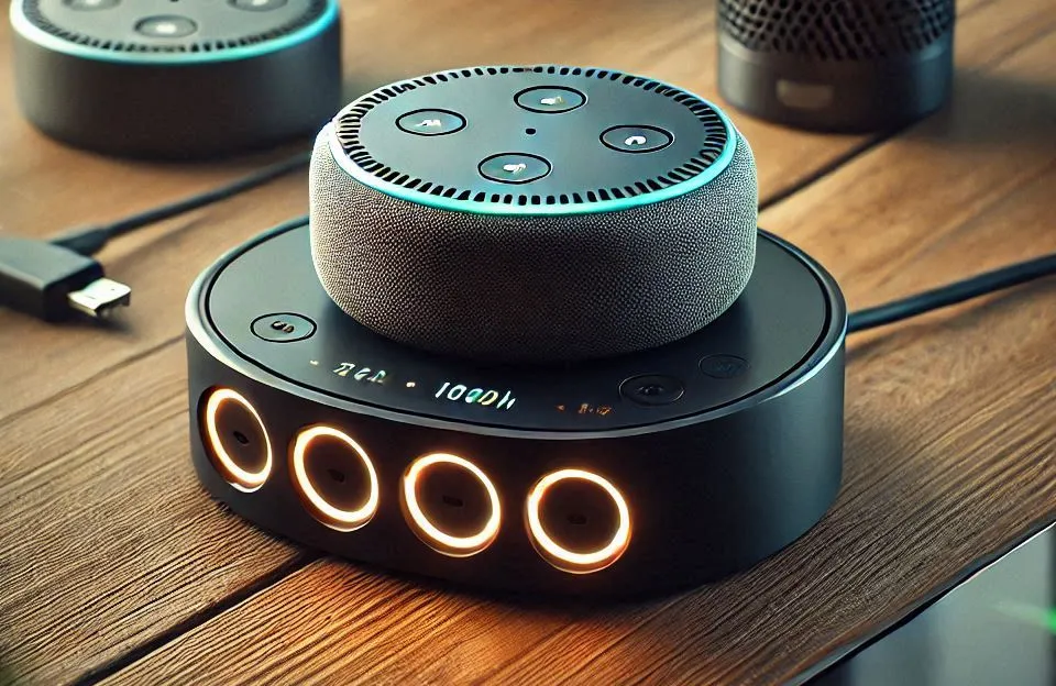 Base de Bateria Echo Dot 5: Suporte Portátil de 10000 mAh