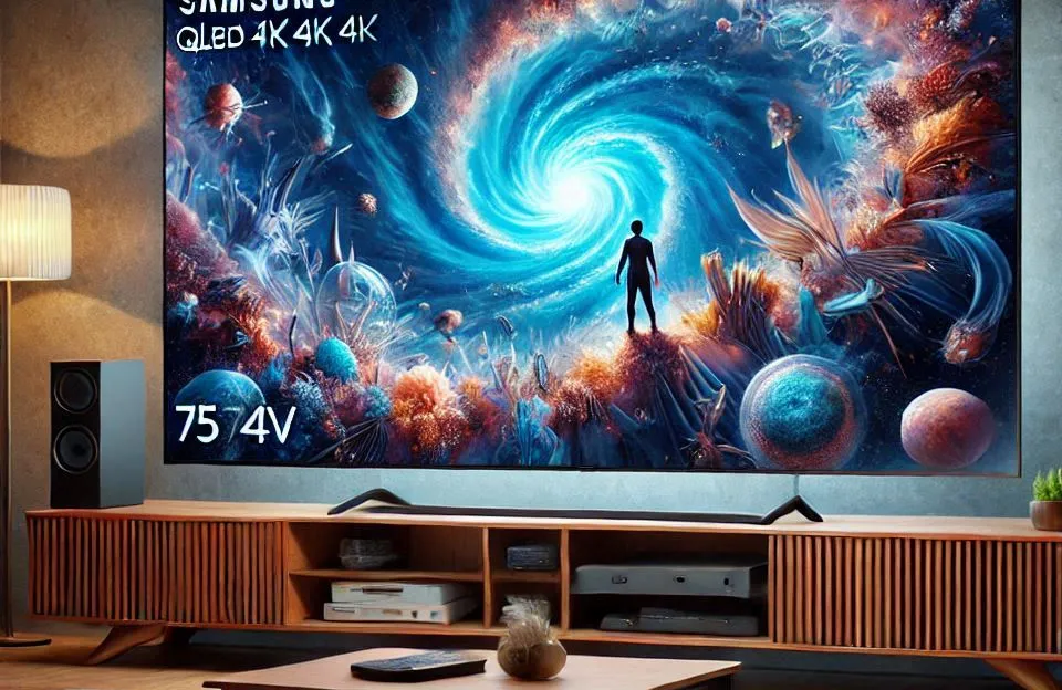 Samsung Smart TV 75 polegadas QLED 4K 75Q70D – Tecnologia, Processador AI e Design AirSlim