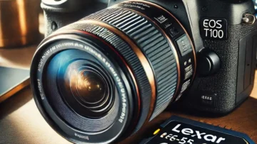 Câmera Digital Canon EOS Rebel T100 EF-S 18-55mm f/3.5-5.6 III + Cartão de Memória Lexar 64GB: Desempenho e Qualidade