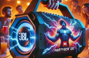 JBL PartyBox 100: Caixa de Som Bluetooth com Potência e Show de Luzes