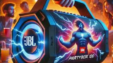 JBL PartyBox 100: Caixa de Som Bluetooth com Potência e Show de Luzes