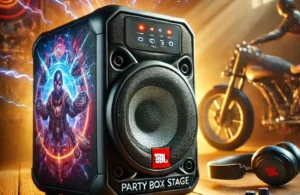 JBL Caixa de Som Portátil Party Box Stage 320 - Potência e Som Imersivo