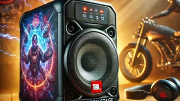 JBL Caixa de Som Portátil Party Box Stage 320 - Potência e Som Imersivo