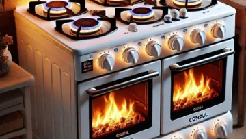 Fogão Consul 5 Bocas Branco com Dupla Chama e Timer Digital - CFS5QAB