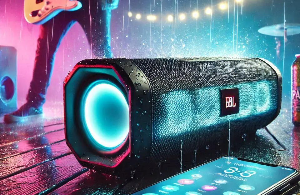 JBL PartyBox 110: Caixa de Som Bluetooth Portátil com Show de Luzes e à Prova de Respingos