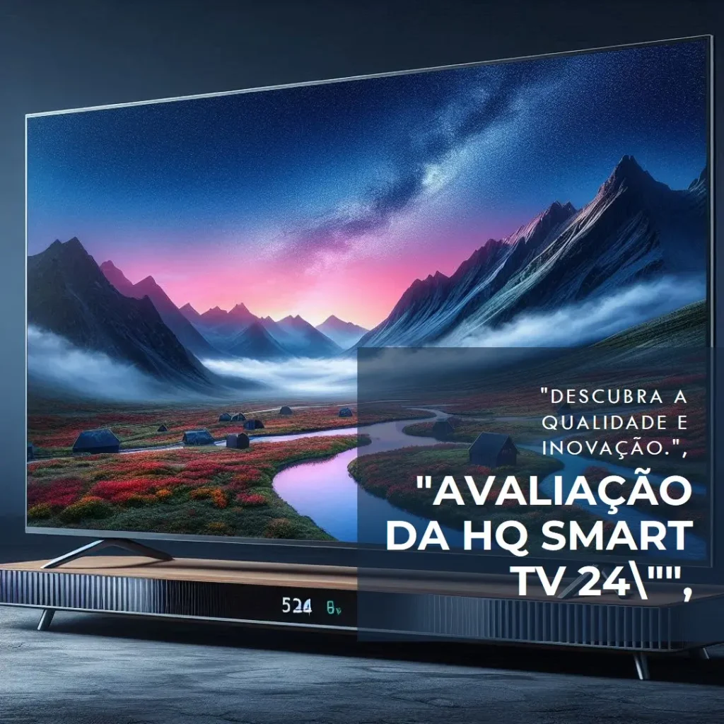 HQ Smart TV LED 24" Wi-Fi, Android 11 e Processador Quad Core