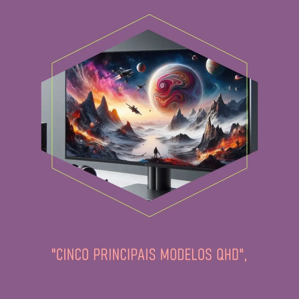 Cinco Principais Modelos de  Monitor qhd