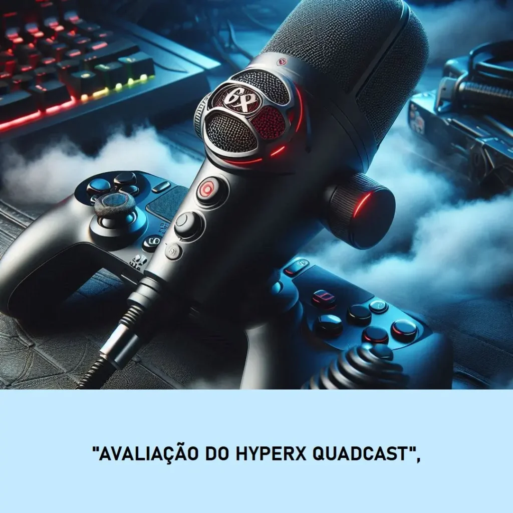 HyperX Microfone Gamer QuadCast - Excelente Qualidade de Áudio
