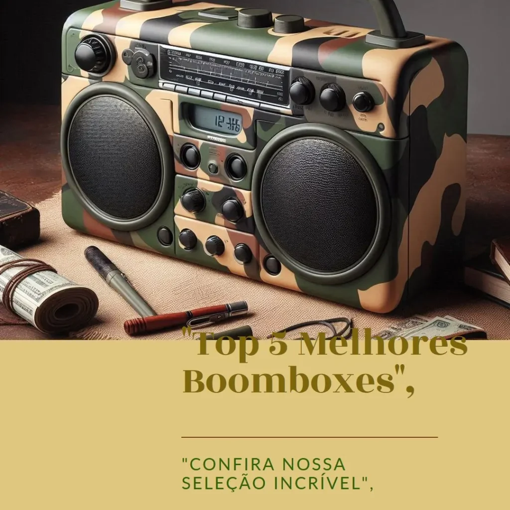 Lista de 5 Melhores:  Boombox 3 camuflada