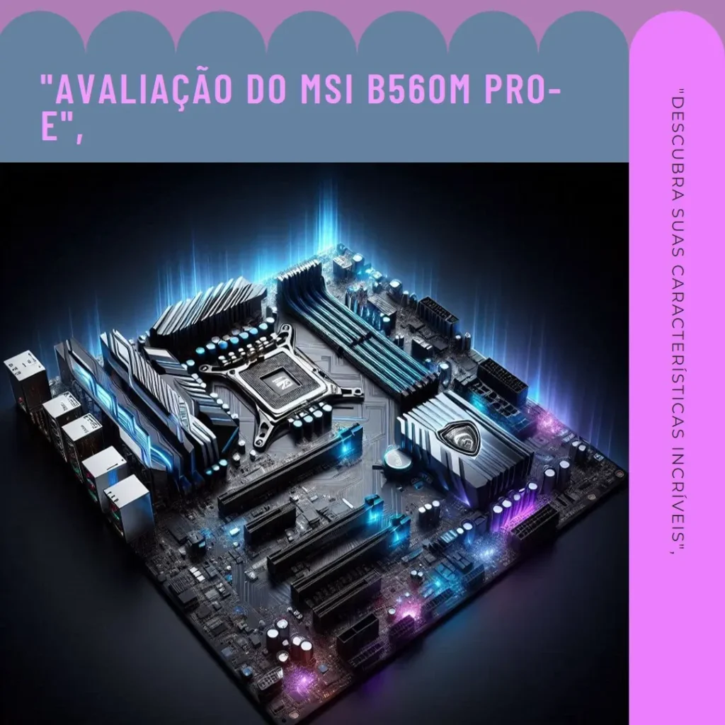 Placa Mãe MSI B560M PRO-E: Desempenho e Conectividade de Alta Qualidade